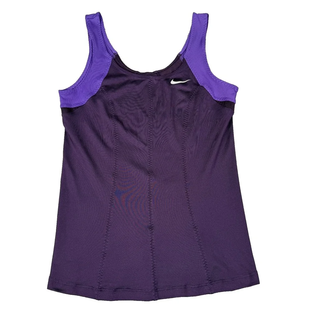 Nike Dri-FIT Princess Knit Tank Top Womens M Purple Tennis Running 523390-584